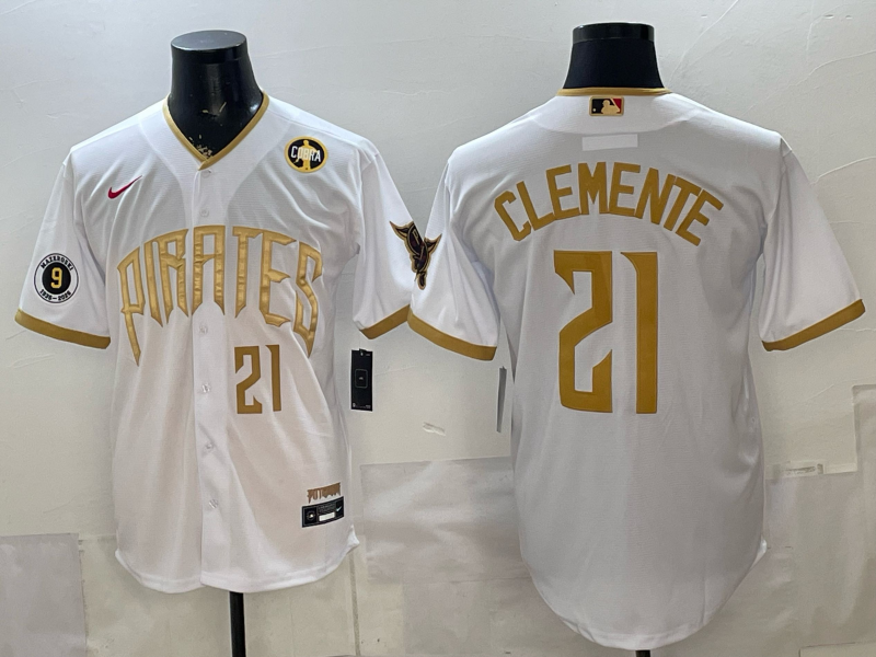 Men Pittsburgh Pirates #21 Clemente white Game 2026 Nike MLB Jersey 051903